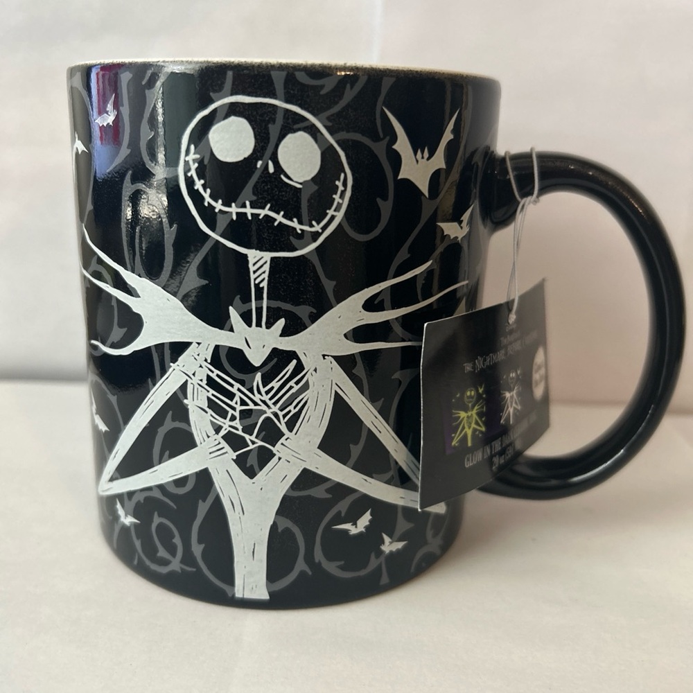 The Nightmare Before Christmas Tim Burton Disney Mug Glow In The Dark